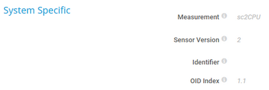 System Specific System Specific